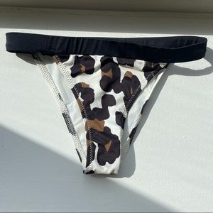 Solid And Striped Bikini Bottom